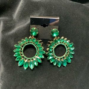 Rhinestone Earrings NWOT